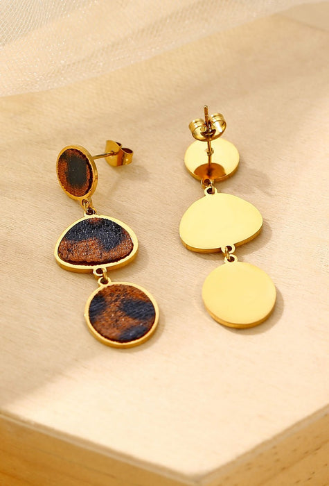 Boucle d'oreille tige Yassira en acier inoxydable