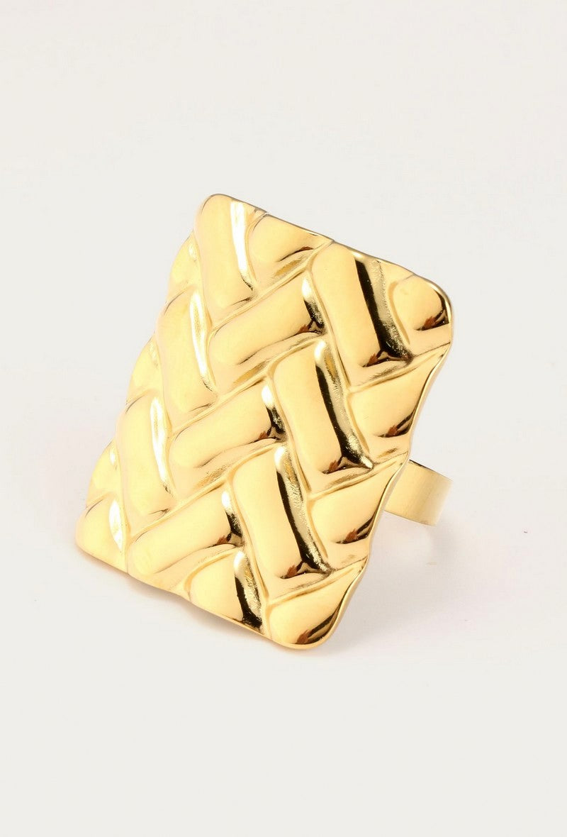 Adjustable Stainless Steel Ring Yelizaveta
