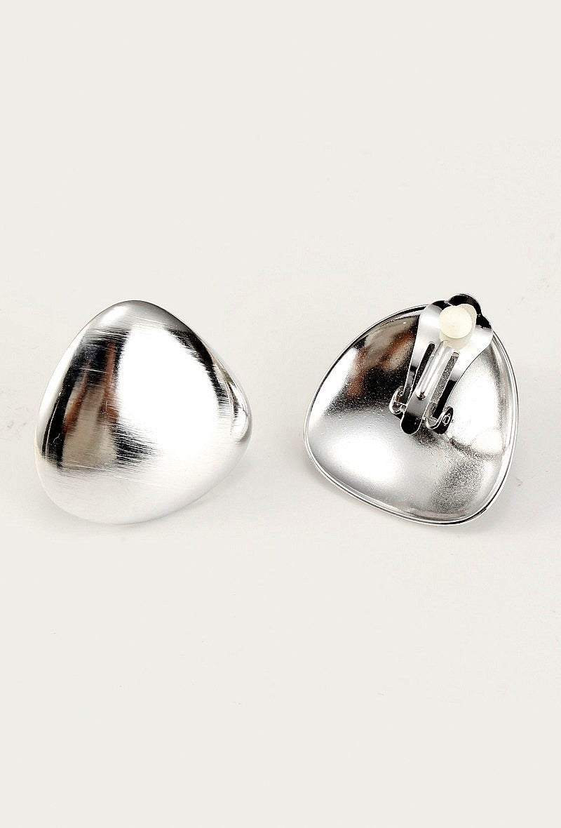 Boucles d'oreilles clip Yevgeniya en acier inoxydable