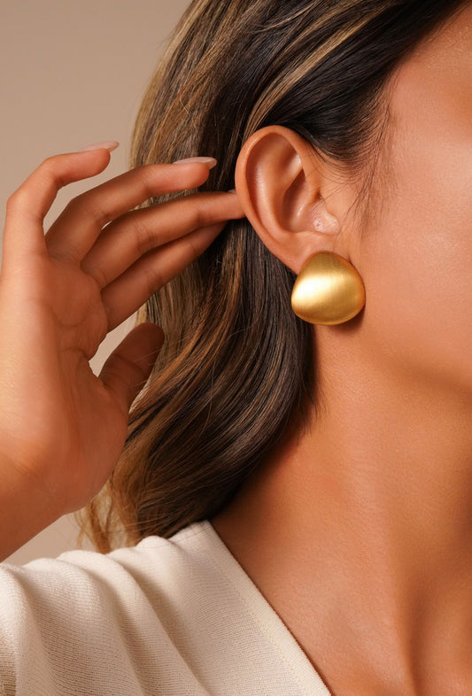 Boucles d'oreilles clip Yevgeniya en acier inoxydable