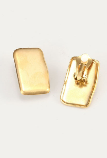 Boucles d'oreilles clip Yildiz en acier inoxydable