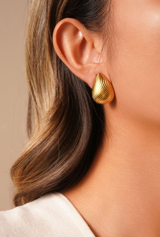 Boucles d'oreilles clip Ylva en acier inoxydable