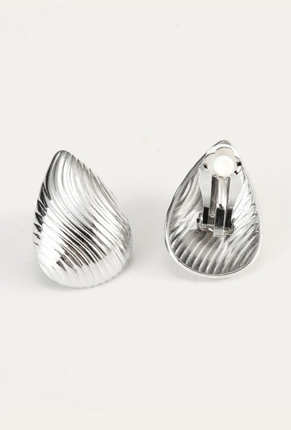 Boucles d'oreilles clip Ylva en acier inoxydable