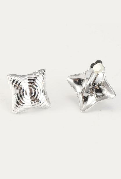 Boucles d'oreilles clip Yocheved en acier inoxydable