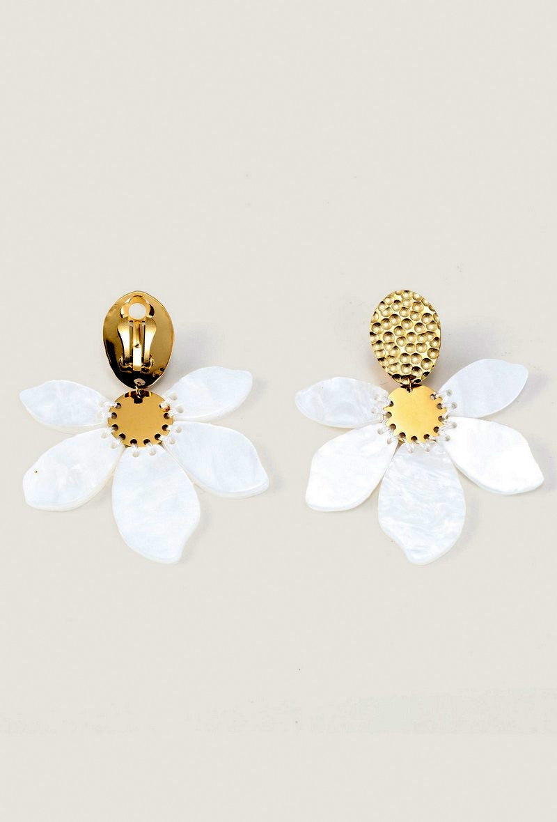 Boucles d'oreilles clip Yonit en acier inoxydable