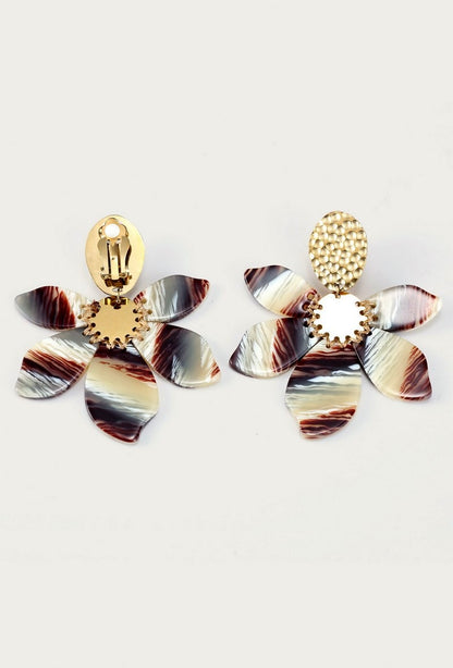 Boucles d'oreilles clip Yonit en acier inoxydable