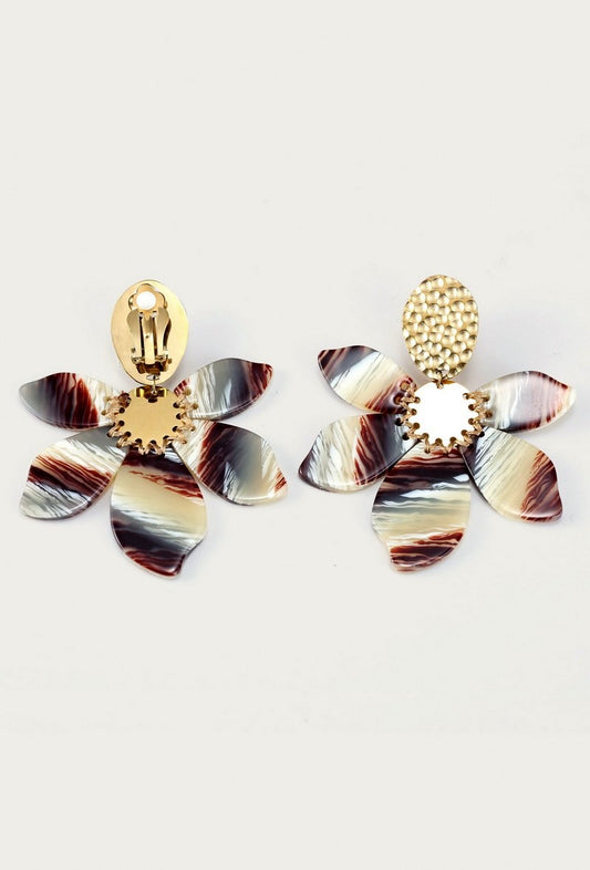 Boucles d'oreilles clip Yonit en acier inoxydable