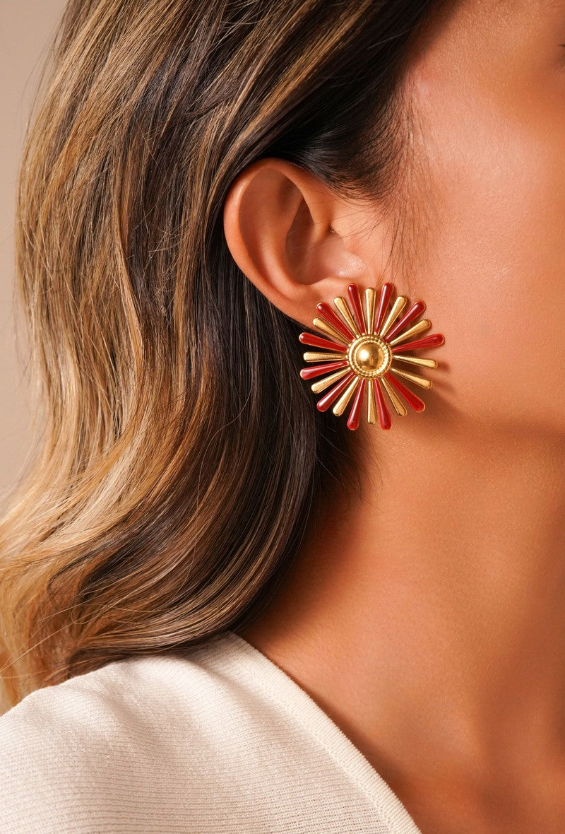 Yoruba clip-on earring