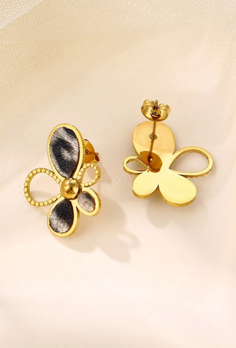 Boucle d'oreille tige Yosra en acier inoxydable