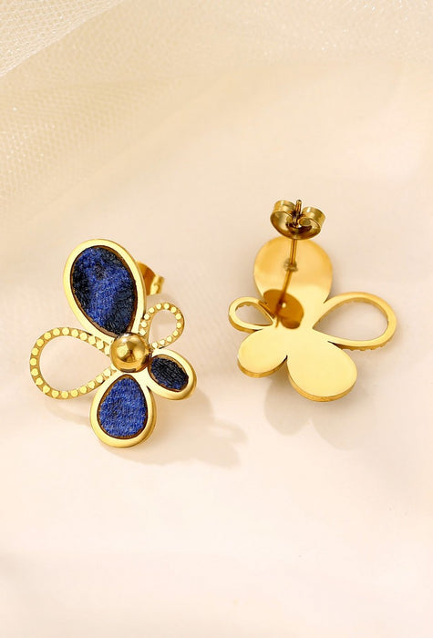 Boucle d'oreille tige Yosra en acier inoxydable