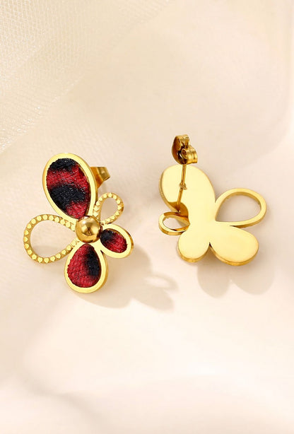 Boucle d'oreille tige Yosra en acier inoxydable