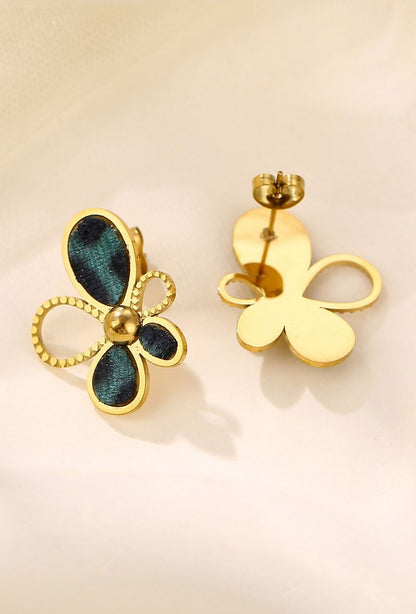 Boucle d'oreille tige Yosra en acier inoxydable