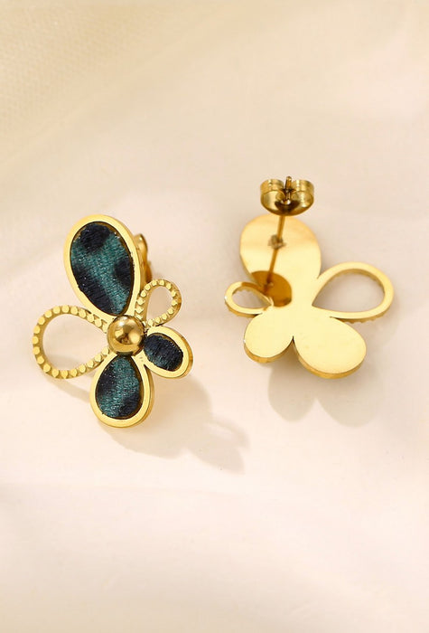 Boucle d'oreille tige Yosra en acier inoxydable