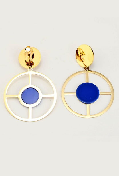 Boucles d'oreilles clip Yosriya en acier inoxydable