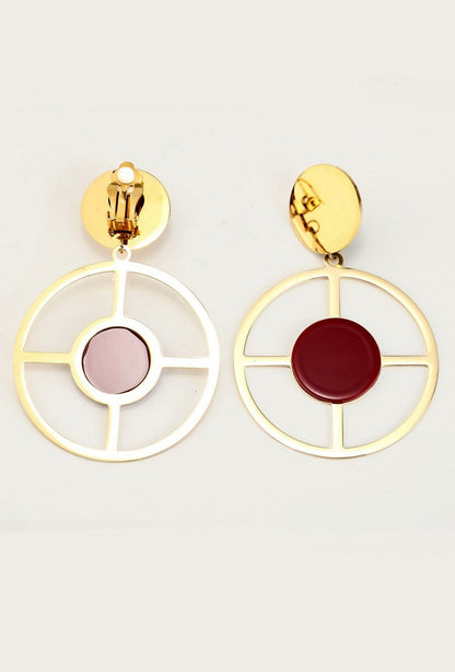 Boucles d'oreilles clip Yosriya en acier inoxydable