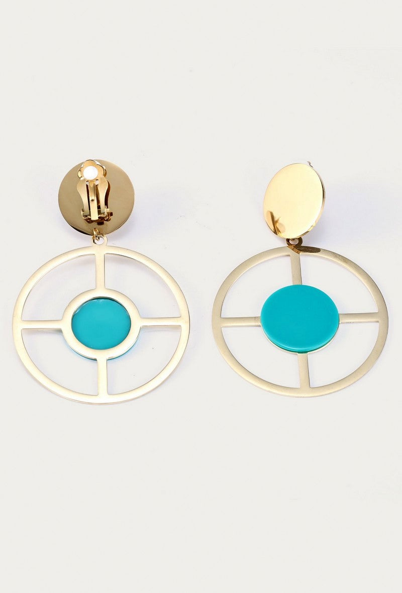 Boucles d'oreilles clip Yosriya en acier inoxydable