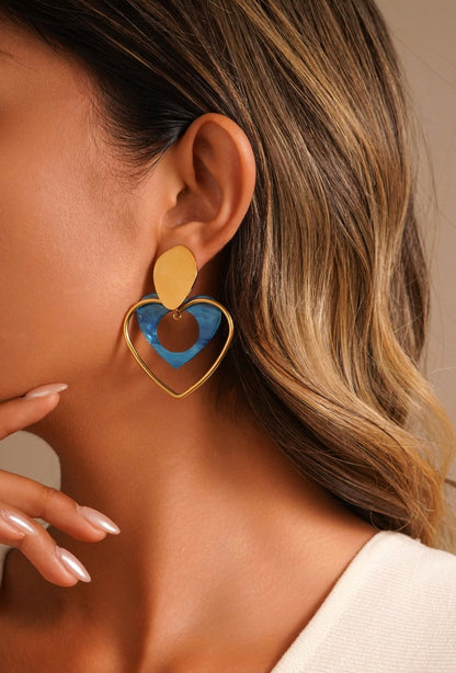 Boucles d'oreilles clip Youmna en acier inoxydable