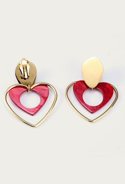 Boucles d'oreilles clip Youmna en acier inoxydable