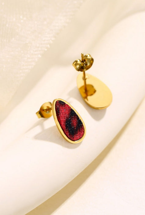 Boucle d'oreille tige Yousra en acier inoxydable