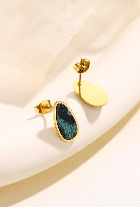 Boucle d'oreille tige Yousra en acier inoxydable