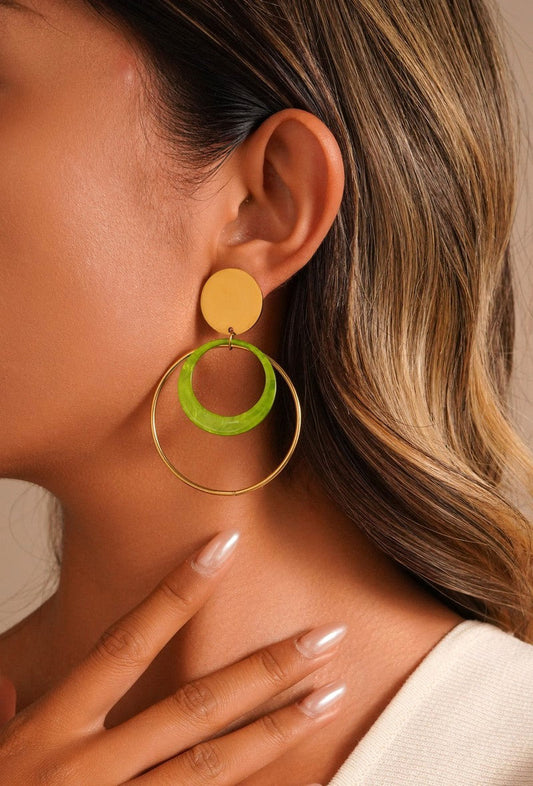 Boucles d'oreilles clip Yousriya en acier inoxydable