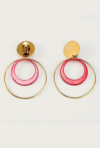 Boucles d'oreilles clip Yousriya en acier inoxydable