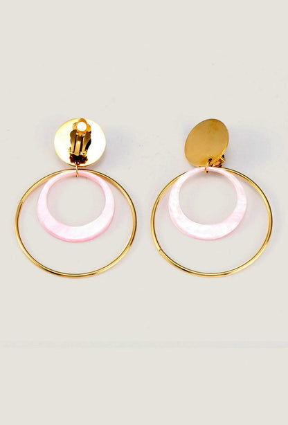 Boucles d'oreilles clip Yousriya en acier inoxydable