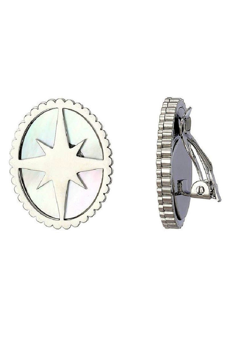 Boucles d'oreilles clip Zahira en acier inoxydable