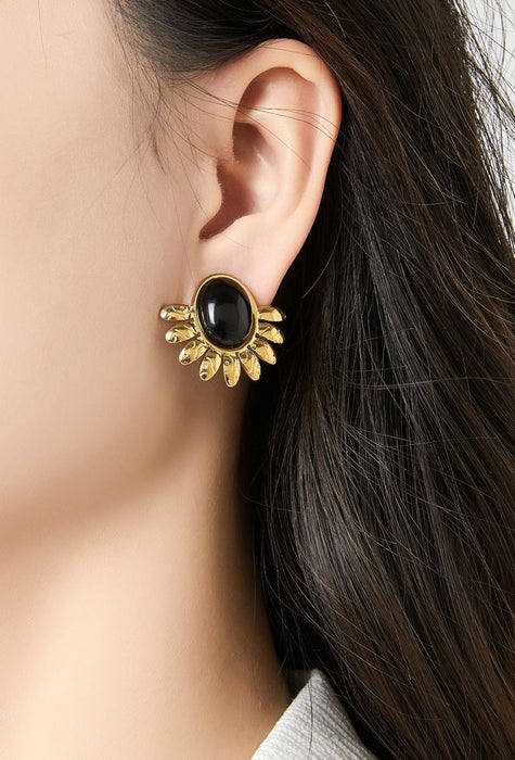 Boucles d'oreilles clip Zahr en acier inoxydable