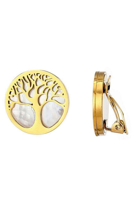 Boucles d'oreilles clip Zakiah en acier inoxydable