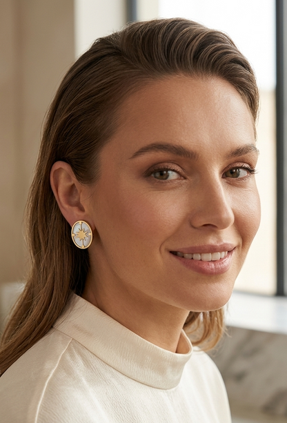 Boucle d'oreille clip Zakiyya