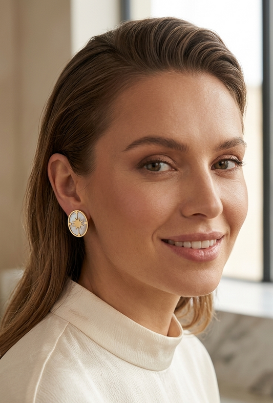 Boucle d'oreille clip Zakiyya
