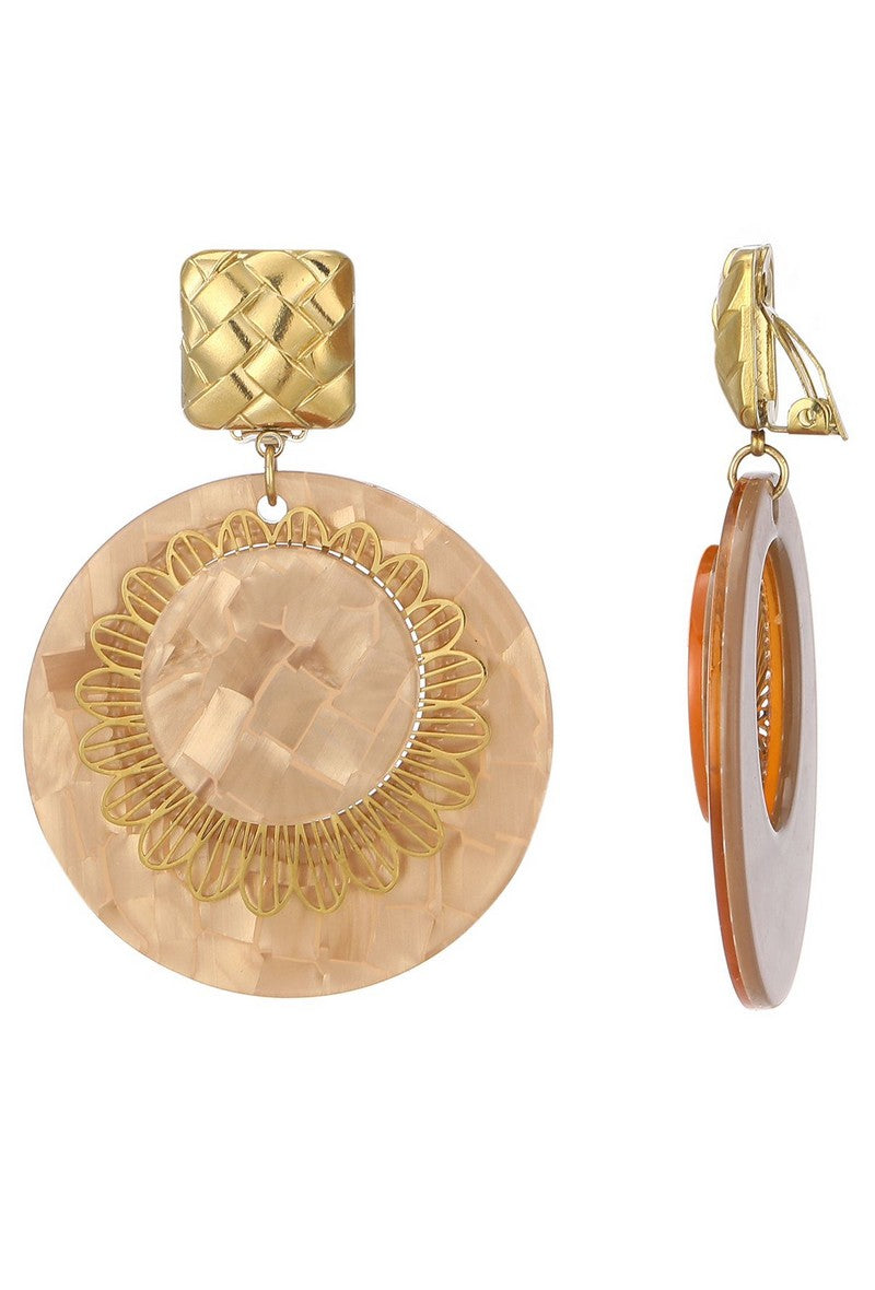 Boucles d'oreilles clip Zaynab en acier inoxydable