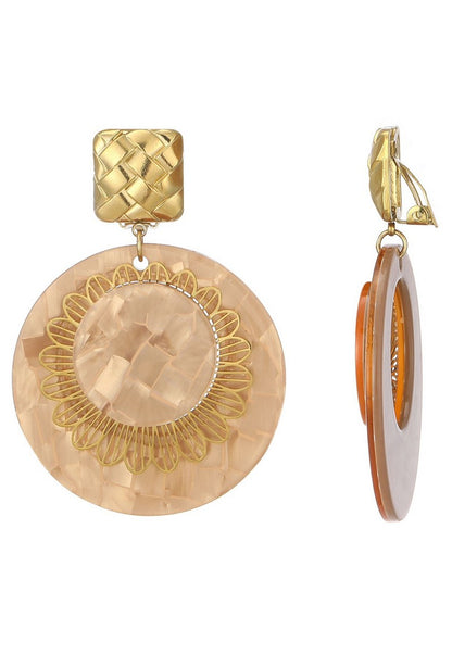 Boucles d'oreilles clip Zaynab en acier inoxydable