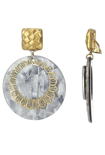 Boucles d'oreilles clip Zaynab en acier inoxydable