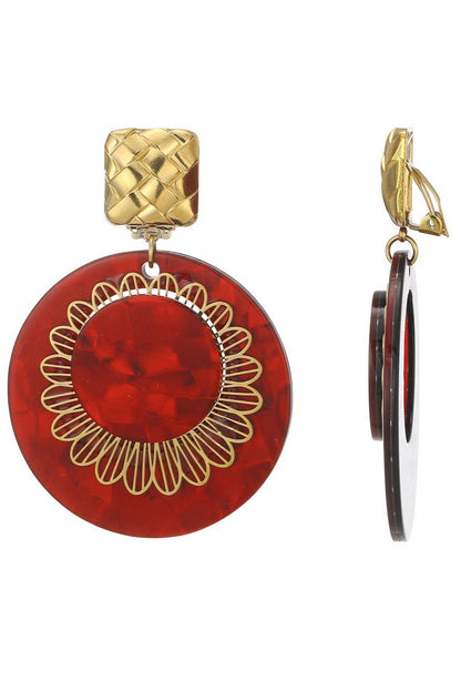Boucles d'oreilles clip Zaynab en acier inoxydable