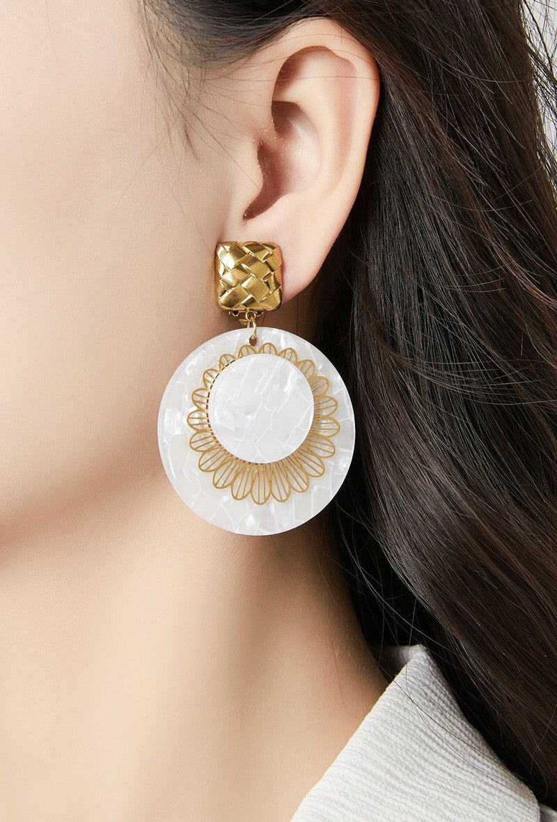 Boucles d'oreilles clip Zaynab en acier inoxydable