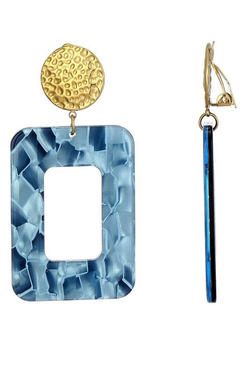 Boucles d'oreilles clip Zdenka en acier inoxydable