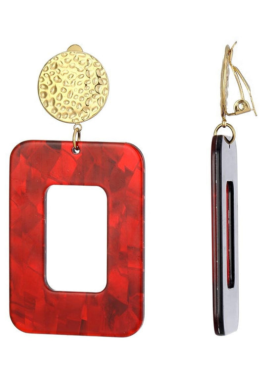 Boucles d'oreilles clip Zdenka en acier inoxydable