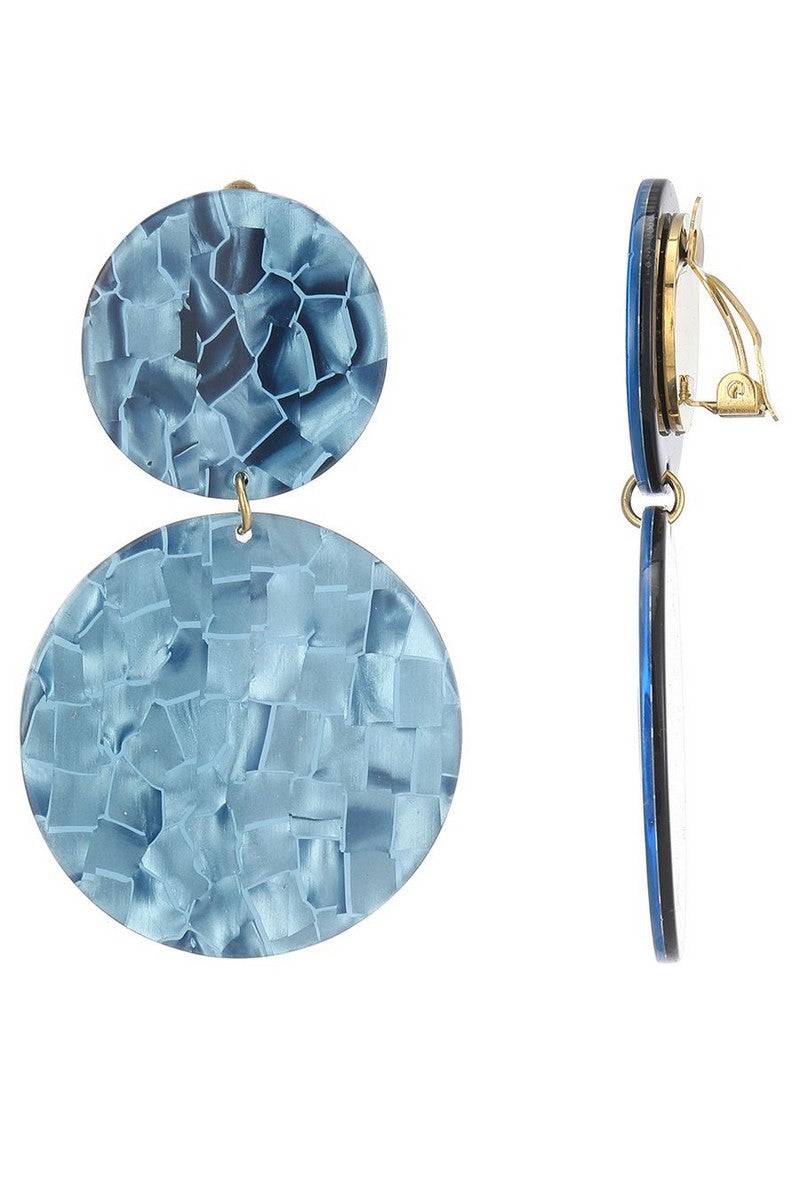 Boucles d'oreilles clip Zdislava en acier inoxydable