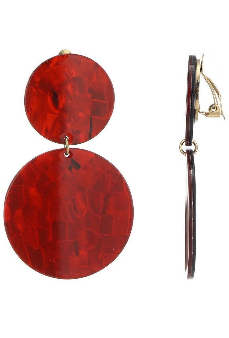 Boucles d'oreilles clip Zdislava en acier inoxydable