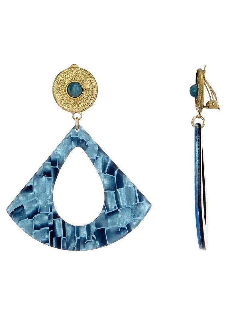 Boucles d'oreilles clip Zehra en acier inoxydable