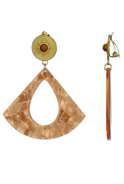Boucles d'oreilles clip Zehra en acier inoxydable