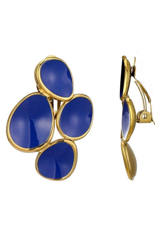 Boucles d'oreilles clip Zella en acier inoxydable