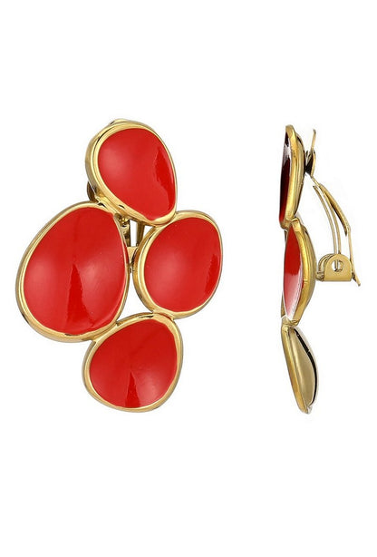 Boucles d'oreilles clip Zella en acier inoxydable