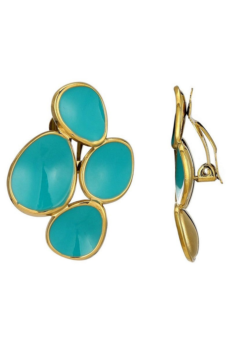 Boucles d'oreilles clip Zella en acier inoxydable