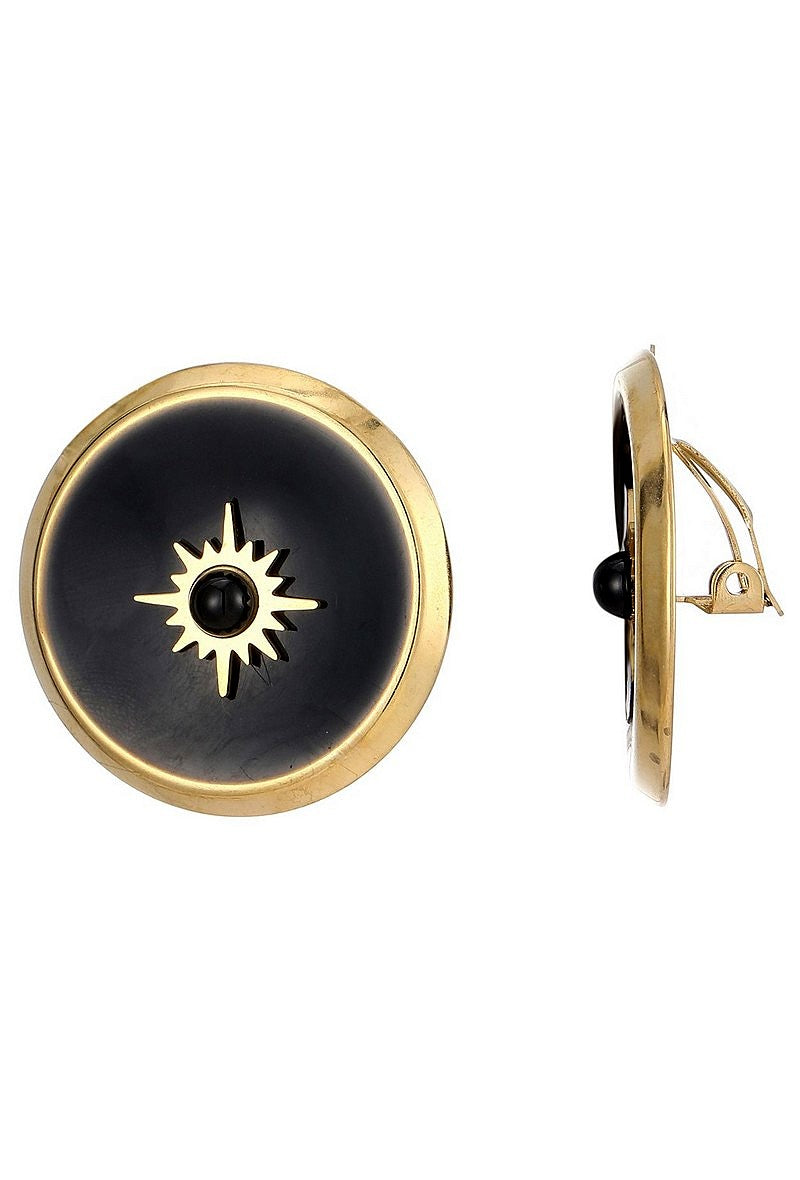 Boucles d'oreilles clip Zhaklina en acier inoxydable
