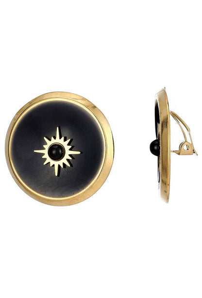 Boucles d'oreilles clip Zhaklina en acier inoxydable