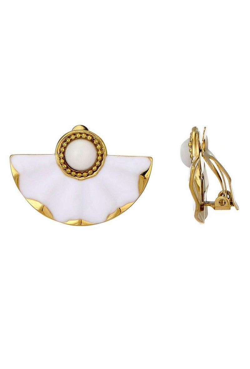 Boucles d'oreilles clip Zhaleh en acier inoxydable