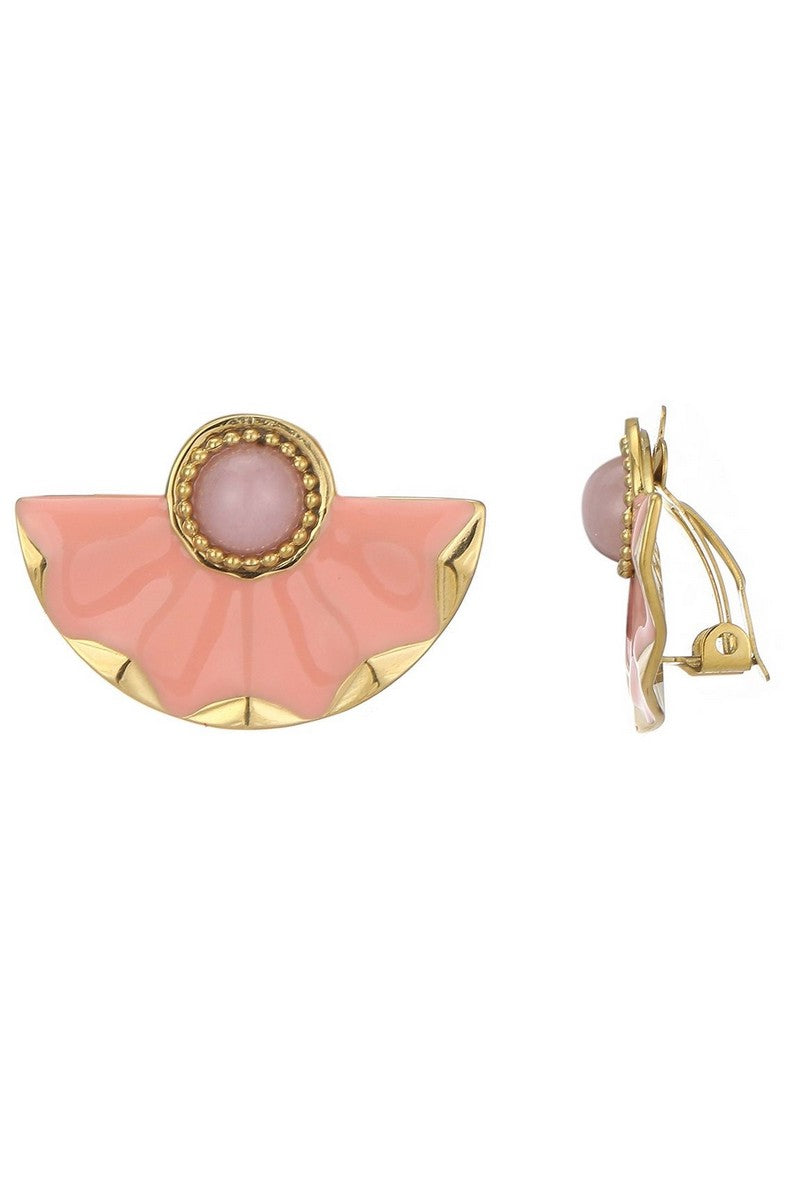 Boucles d'oreilles clip Zhaleh en acier inoxydable